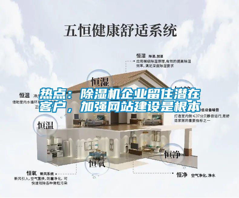 熱點：除濕機企業留住潛在客戶，加強網站建設是根本