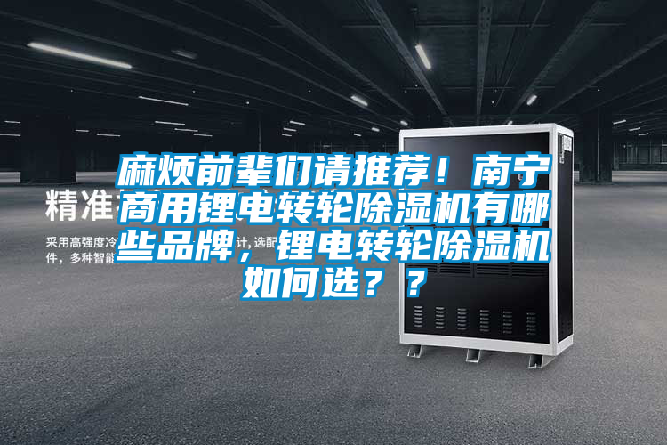 麻煩前輩們請(qǐng)推薦！南寧商用鋰電轉(zhuǎn)輪除濕機(jī)有哪些品牌，鋰電轉(zhuǎn)輪除濕機(jī)如何選？？