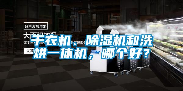 干衣機、除濕機和洗烘一體機，哪個好？